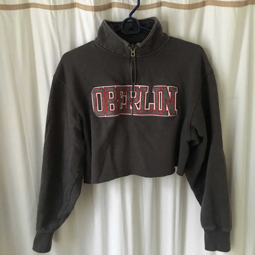 Cropped quarter zip